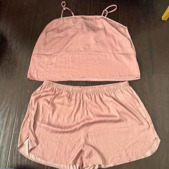 NWT OLD NAVY Blush Pink Women's Sleepwear Set L comfy coquette lounge - Picture 2 of 5